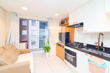 Sala/Cozinha de apartamento à venda com 2 quartos, 37m² em Artur Alvim, São Paulo