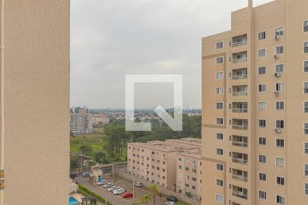 Vista da Sala/Cozinha de apartamento à venda com 2 quartos, 43m² em Fátima, Canoas