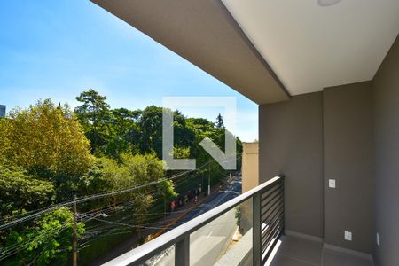 varanda Quarto sala studio de kitnet/studio à venda com 1 quarto, 29m² em Pinheiros, São Paulo