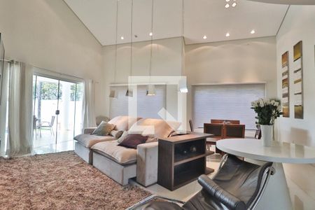 Sala de casa de condomínio para alugar com 4 quartos, 485m² em Aclimação, Uberlândia