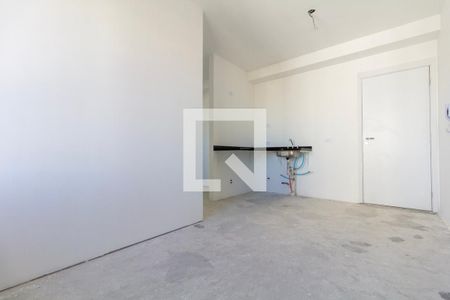 Sala e cozinha de apartamento à venda com 2 quartos, 41m² em Vila Guilhermina, São Paulo