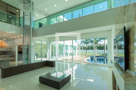 Sala  de casa de condomínio para alugar com 4 quartos, 950m² em Julio Mesquita Filho, Sorocaba
