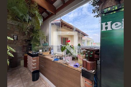 Varanda da Sala/ Churrasqueira  de casa para alugar com 3 quartos, 105m² em Jardim Regina, São Paulo