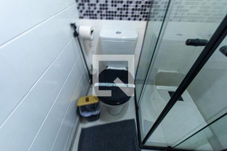 Banheiro da Suíte de apartamento à venda com 1 quarto, 33m² em Rebouças, Curitiba