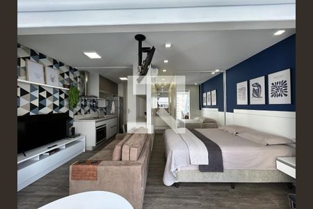 Sala/Quarto de kitnet/studio à venda com 1 quarto, 36m² em Brooklin, São Paulo