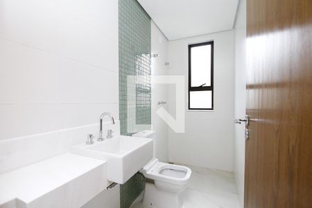 Banheiro da Suíte 1 de apartamento à venda com 4 quartos, 135m² em Serra, Belo Horizonte