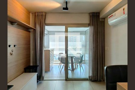 Sala de apartamento à venda com 1 quarto, 44m² em Jardim Paulista, São Paulo