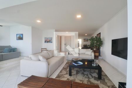 Sala de apartamento para alugar com 4 quartos, 230m² em Morro do Maluf, Guarujá