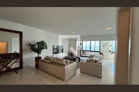 Sala de apartamento para alugar com 4 quartos, 230m² em Morro do Maluf, Guarujá