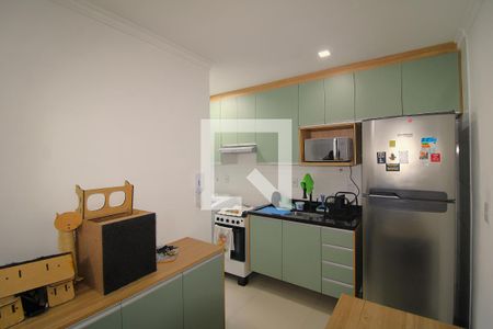 Sala / Cozinha de apartamento para alugar com 1 quarto, 37m² em Chora Menino, São Paulo