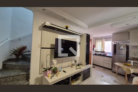 Sala de apartamento à venda com 2 quartos, 110m² em Vila Eldizia, Santo André