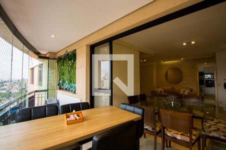 Varanda gourmet de apartamento à venda com 3 quartos, 114m² em Jardim, Santo André
