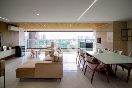 Sala de apartamento para alugar com 3 quartos, 145m² em Campo Belo, São Paulo