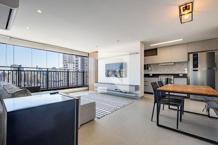 Sala/Cozinha de apartamento para alugar com 2 quartos, 82m² em Pinheiros, São Paulo