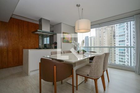 Sala de Jantar de apartamento à venda com 2 quartos, 76m² em Jardim Fonte do Morumbi, São Paulo