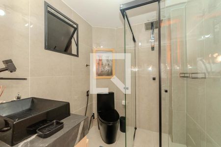 Banheiro da Suíte 1 de apartamento para alugar com 1 quarto, 40m² em Bela Vista, São Paulo