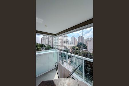 Varanda da Sala de kitnet/studio à venda com 1 quarto, 38m² em Vila Mariana, São Paulo