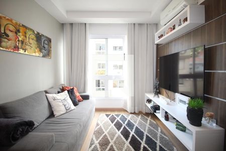 Sala de apartamento à venda com 2 quartos, 64m² em Petrópolis, Porto Alegre