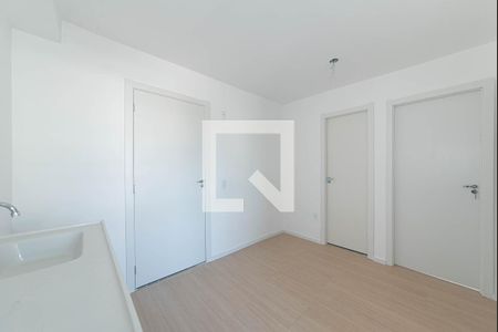 Sala - Cozinha Integrada de apartamento para alugar com 2 quartos, 29m² em Santo Amaro, São Paulo