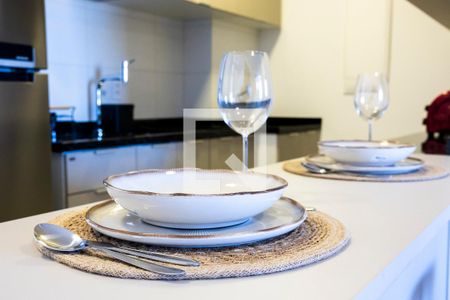 Sala/cozinha de apartamento para alugar com 1 quarto, 47m² em Parque Campolim, Sorocaba