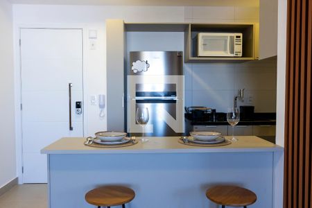 Sala/cozinha de apartamento para alugar com 1 quarto, 47m² em Parque Campolim, Sorocaba