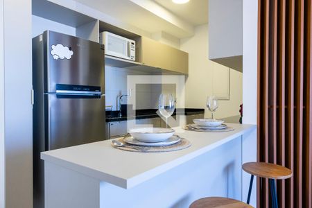 Sala/cozinha de apartamento para alugar com 1 quarto, 47m² em Parque Campolim, Sorocaba