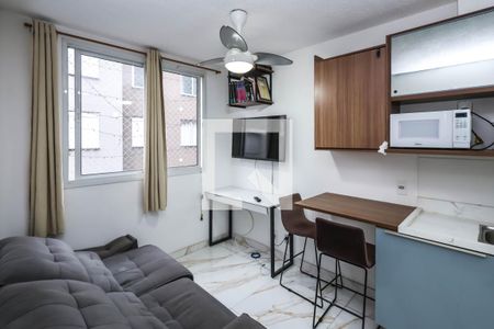 Sala e Cozinha de kitnet/studio para alugar com 1 quarto, 26m² em Mooca, São Paulo