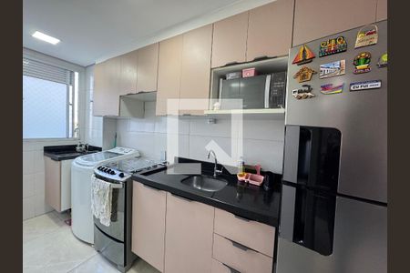 Cozinha de apartamento à venda com 2 quartos, 47m² em Jardim do Lago, Osasco
