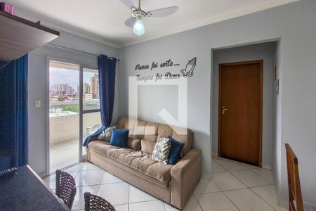 Sala  de apartamento para alugar com 1 quarto, 45m² em Vila Assuncao, Praia Grande