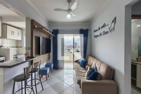 Sala de apartamento para alugar com 1 quarto, 45m² em Vila Assuncao, Praia Grande