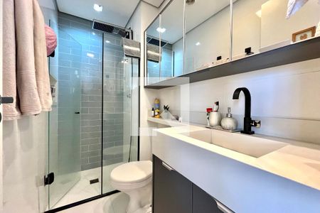 Banheiro de apartamento para alugar com 1 quarto, 34m² em Vila Paulista, São Paulo