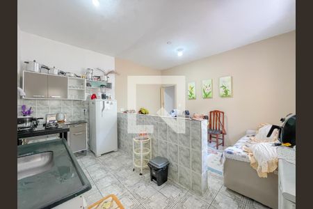 Sala e Cozinha de casa para alugar com 1 quarto, 52m² em Jardim das Flores, Osasco