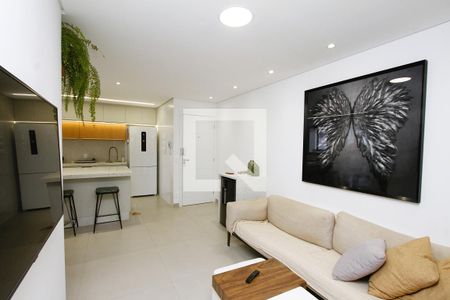 Sala de apartamento à venda com 3 quartos, 95m² em Coração Eucarístico, Belo Horizonte