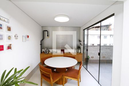Sala de Jantar de apartamento à venda com 3 quartos, 95m² em Coração Eucarístico, Belo Horizonte