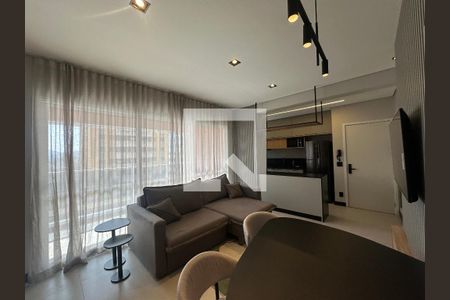 Sala de apartamento para alugar com 1 quarto, 55m² em Alphaville, Barueri