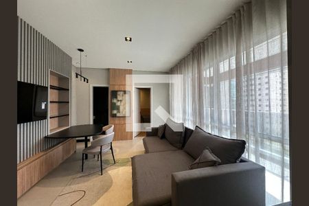 Sala de apartamento para alugar com 1 quarto, 55m² em Alphaville, Barueri
