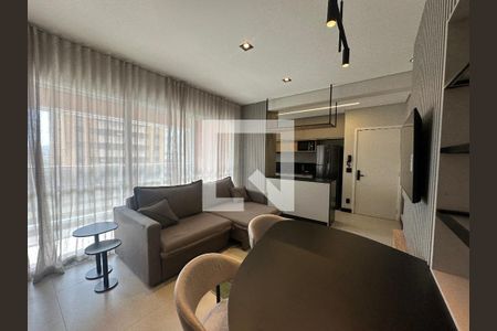 Sala de apartamento para alugar com 1 quarto, 55m² em Alphaville, Barueri