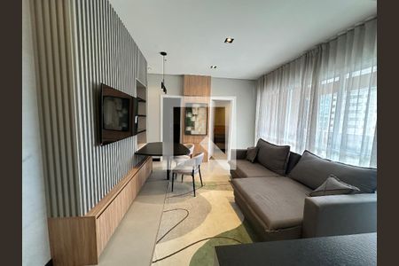 Sala de apartamento para alugar com 1 quarto, 55m² em Alphaville, Barueri