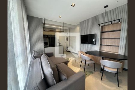 Sala de apartamento para alugar com 1 quarto, 55m² em Alphaville, Barueri