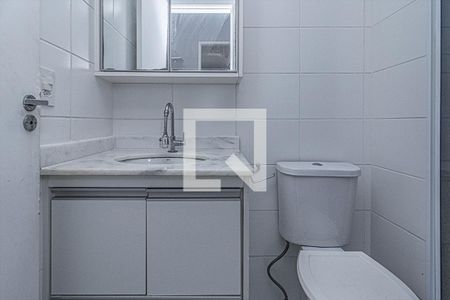banheiro social_1 de apartamento para alugar com 2 quartos, 55m² em Vila Moraes, São Paulo
