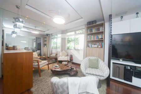 sala de apartamento à venda com 4 quartos, 168m² em Sion, Belo Horizonte