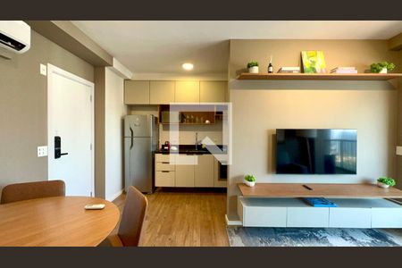 Sala de apartamento para alugar com 1 quarto, 47m² em Pinheiros, São Paulo