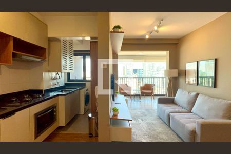 Sala de apartamento para alugar com 1 quarto, 47m² em Pinheiros, São Paulo
