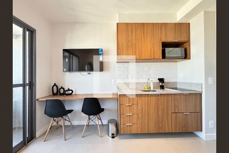 Sala/Cozinha de apartamento para alugar com 1 quarto, 25m² em Vila Nova Conceição, São Paulo