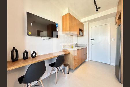 Sala/Cozinha de apartamento para alugar com 1 quarto, 25m² em Vila Nova Conceição, São Paulo