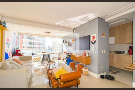 Sala de apartamento à venda com 2 quartos, 77m² em Vila Regente Feijó, São Paulo