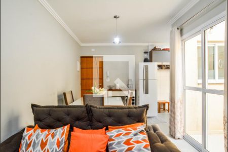 Sala de apartamento à venda com 2 quartos, 46m² em Vila Humaita, Santo André