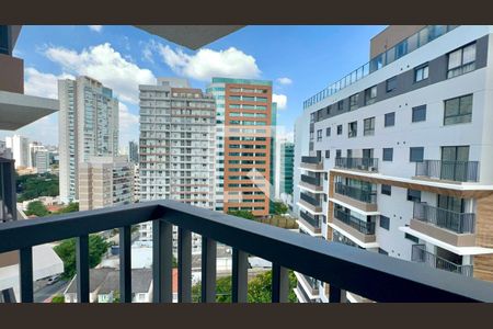 Varanda de kitnet/studio para alugar com 1 quarto, 27m² em Pinheiros, São Paulo