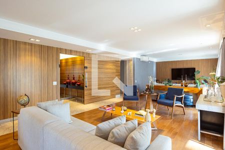 Sala de apartamento à venda com 4 quartos, 249m² em Indianópolis, São Paulo