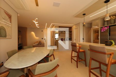 Sala de Jantar de apartamento à venda com 3 quartos, 113m² em Vila Bastos, Santo André